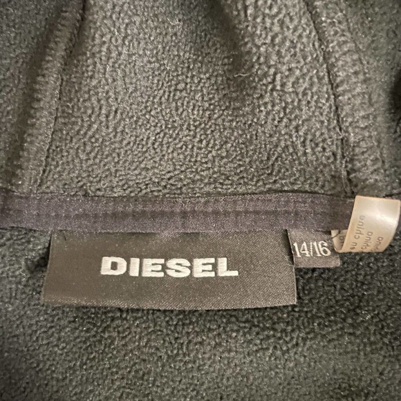 Diesel Youth 14/16 Full Zip Black Jacket - Picture 2 of 10